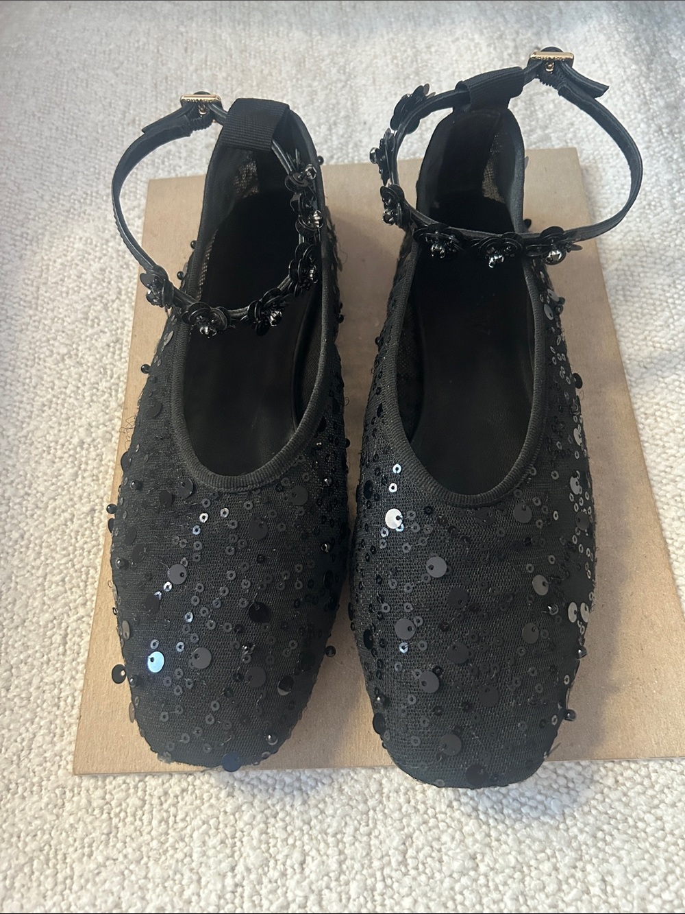 J. Crew Mesh Sequin Flats sz 7.5